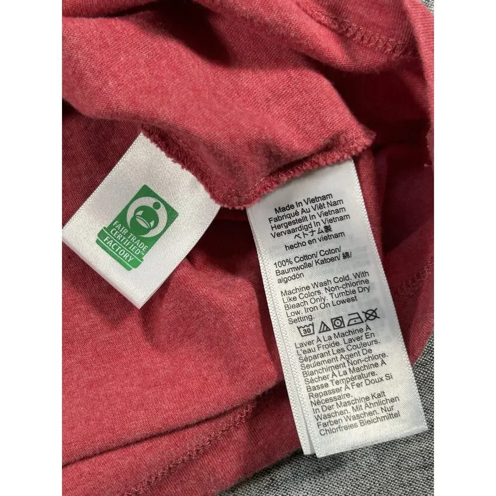 J Crew Oarsman Broken-In Shirt Mens Large Classic Fit Red Short Sleeve Cotton